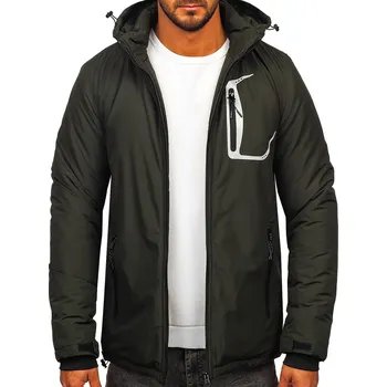 Pánská parka Khaki pánská zimní bunda Bolf HKK2025 - L