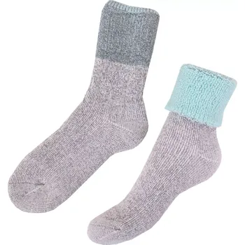 Dámské ponožky Ponožky s ovčí vlnou Matex 838 Helena Merino mint velikost 23-24