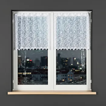 Záclona Dekorační metrážová vitrážová záclona GITA bílá výška 70 cm MyBestHome Cena záclony je uvedena za běžný metr, kod: 023058