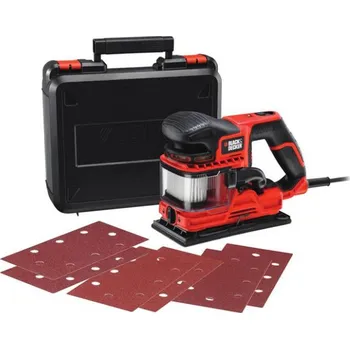 Brusný papír Black & Decker KA330EKA Bruska DUOSAND™ 270 W pro 1/3 listu brusného papíru s kufrem a příslušenstvím