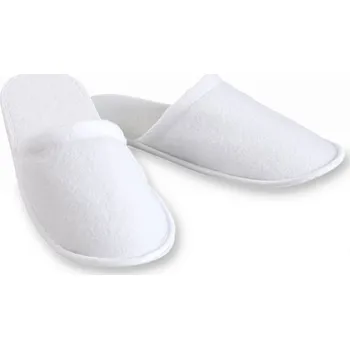 Dámské pantofle Hotelové pantofle Soft v eko sáčku, zavřená špička, bílé