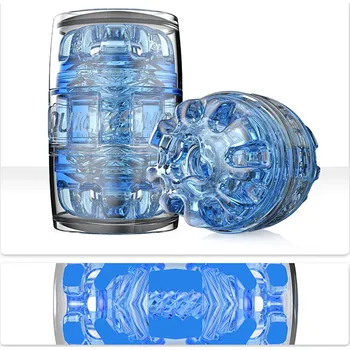 Fleshlight Quickshot Turbo (Blue Ice), oboustranný masturbátor
