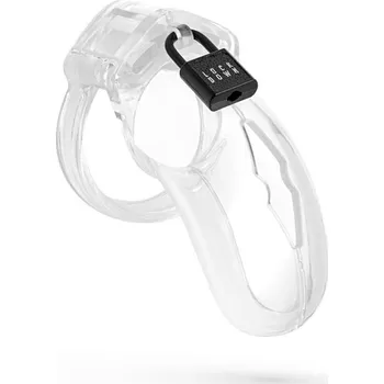 Pás cudnosti Lockdown Chastity Cage Clear (Medium), elegantní klec na penis