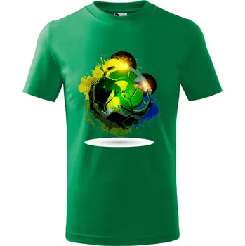 Chlapecké tričko Zelený míč Barva: Zelená, Velikost dětská: 158/ 12 let