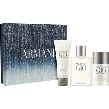 Kosmetická sada Giorgio Armani Acqua di Gio Pour Homme Dárková sada toaletní voda 100 ml + sprchový gel 75 ml + deostick 75 g +vzorek vůně ZDARMA