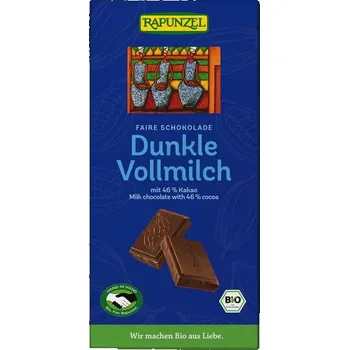 Čokoláda Rapunzel Mléčná tmavá čokoláda 46 % BIO 100 g