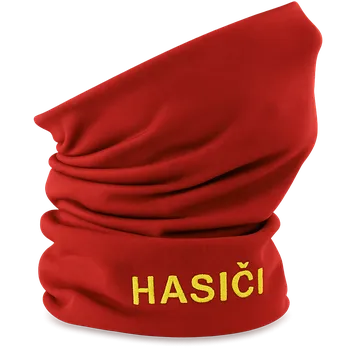 Nákrčník ON-DESIGN Zateplený nákrčník s výšivkou Hasiči Velikost: uni, Barva: červená