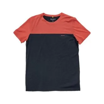 Devold Classic Linear Tee Men 284J INK/CAYENNE modrá M