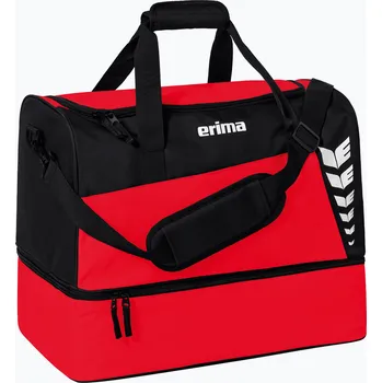 Sportovní taška Tréninková taška ERIMA Six Wings Sports Bag With Bottom Compartment 35 l red/black