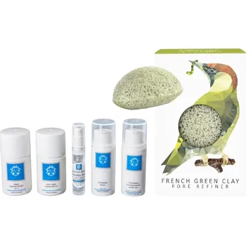 Kosmetická sada ReVital24 Sada na smíšenou pleť s konjakovou houbičkou se zeleným jílem