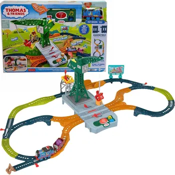 Vláček a vláčkodráha Fisher Price Mašinka Tomáš Motorized HRC47 jeřáb