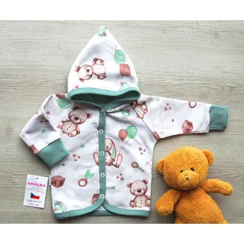 AMÁLKA Propínací mikina pro miminko, kouzelné hračky Velikost: 62-68