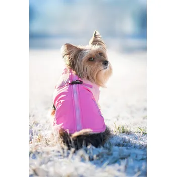 Obleček pro psa Vsepropejska Aston obleček pro psa na zip Barva: Růžová, Délka zad (cm): 42, Obvod hrudníku: 46 - 56 cm
