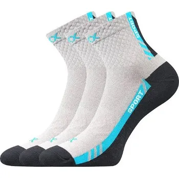 Pánské ponožky 3PACK ponožky VoXX sportovní světle šedé (Pius) M Možnost vrácení zboží ZDARMA do 120 dnů!