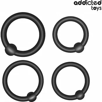 Addicted Toys Set Of Pressure Silicone Rings, sada erekčních kroužků