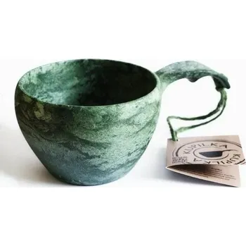 Kempingové nádobí K37G Kupilka Large cup Green Volume 3.7 dl, hmotnost 134 g SOA Award Winner 2017 cardboard pack