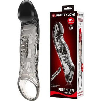 Návlek na penis Pretty Love Wayde (Clear), návlek na penis