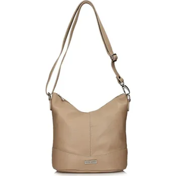 Kabelka Toscanio kožená kabelka 16176 TOS D05 béžová