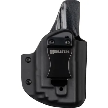 Příslušenství pro sportovní střelbu RH Holsters IWB - Glock 19/23/32 - Glock 19X/45 + Olight PL-MINI 3 Valkyrie - vnitřní kydexové pouzdro - plný sweatguard - ns - černá Pouzdro je pro: Pravák