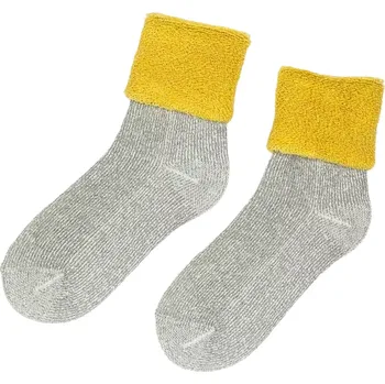 Dámské ponožky Ponožky s ovčí vlnou Matex M838 okrová, Helena velikost 25-26