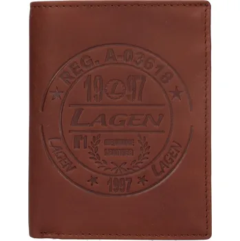 Módní doplněk pánská kožená peněženka LG-1124CD BRN HNĚDÁ