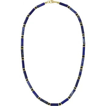 Náhrdelník Manoki Luxusní pánský náhrdelník Antonio Gold - sodalit, onyx, hematit WA847GN 45 cm Modrá