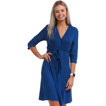 Dámský župan Modrý jemný luxusní župan pro ženy 1D1123 modrá m