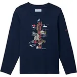 Columbia Dobson Pass Long Sleeve Graphic Tee Boys Collegiate Navy, Hike On 467 modrá S