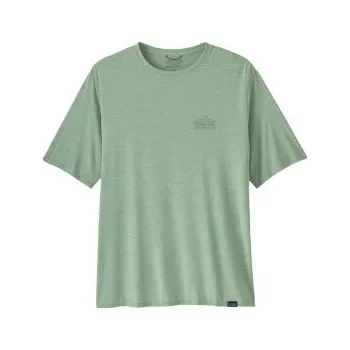 Patagonia Cap Cool Daily Graphic Shirt Men Strataspire: Ellwood Green X-Dye zelená M