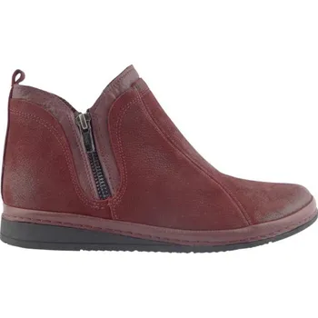Dámská zimní obuv Aurelia kotníková barefoot obuv 911835 Bordo Nubuck, velikost 39