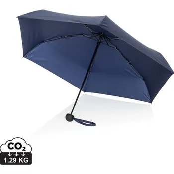 Deštník 19,5" super mini manuální deštník ze 190T pongee RPET AWARE™ - Námořní Modř, Firemní dárkové předměty s vlastním potiskem