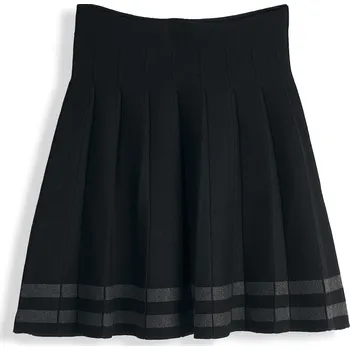 Dámské oblečení GATE Pletená mini sukně 42 625-1458/89 Černá