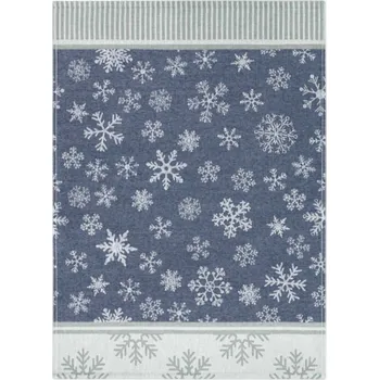 Utěrka Olzatex Vánoční utěrka Vločky 45x70 cm modrá