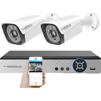 Couvací kamera 2 kamerový AHD set HE2-60A 2Mpx 1080p, H.265, CZ menu