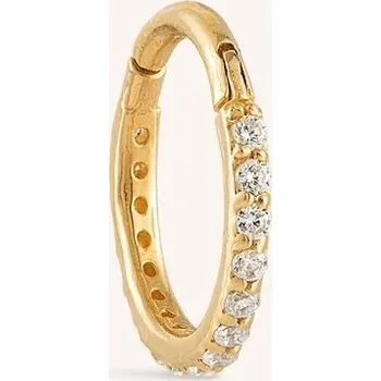 Náušnice 14K Gold Eternity Hoop náušnice