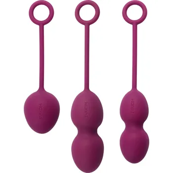Set 3 luxusních venušiných kuliček SVAKOM Nova Kegel Balls Violet