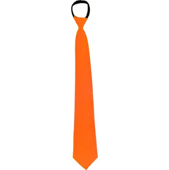 Karnevalový doplněk Kravata neon oranžová