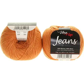 Příze Vlna Hep Jeans světle hnědá 8209