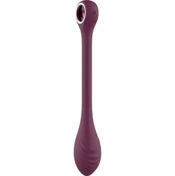 Vibrátor Glam Bendable G-Spot Vibe (Wine), vaginální vibrátor