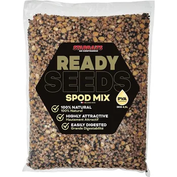 Návnadová surovina Starbaits Směs Spod Mix Ready Seeds - 3 kg