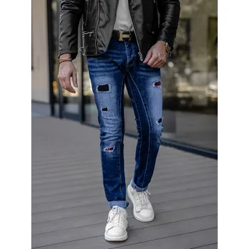 Pánské kalhoty Modré pánské džíny regular fit Bolf MP0050B - 33/L