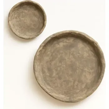 Váza Mycene nástěnná dekorace z papier-mâché, hnědá, set 2 ks - BePureHome