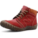 BERMA DĚTSKÉ KOTNÍKOVÉ BOTY ESSI 8031 ČERVENÁ Barva: ČERVENÁ, Velikost: 34