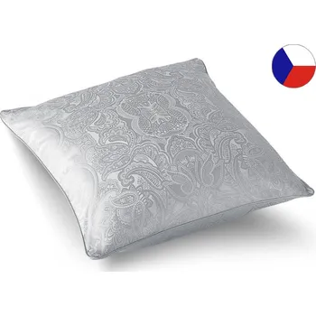Povlak na dekorativní polštářek Damaškový povlak na polštář 40x40 EXCELLENT BESTAR Ornament star šedý s výpustkou