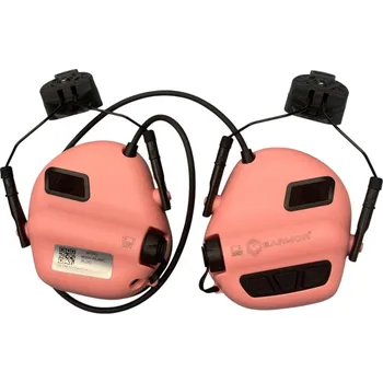 Chránič sluchu Sluchátka střelecká EARMOR M31H PLUS ARC helmet rails (pink) - EARMOR