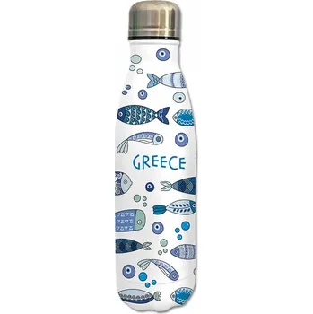 Termoska ATP - Stylová řecká termoska Rybky bílá 500ml