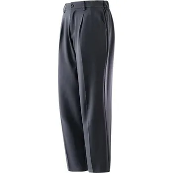 Pánské společenské kalhoty s kapsami Jednobarevné Elegantní rovný střih Pohodlné odolné kalhoty pro muže do práce kanceláře i na formální události šedá S