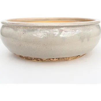 Květináč Keramická bonsai miska 20,5 x 20,5 x 7 cm šedá