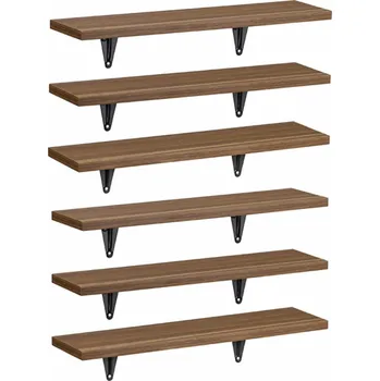 police Maclean Nástěnná police MC-331 6 ks ořech