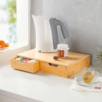 Úložný box Die moderne Hausfrau Bambusový kuchyňský organizér 496501